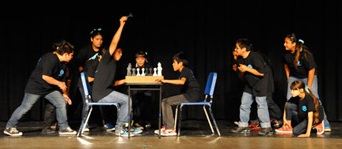 children playing chess