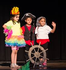 children pretending to be pirates